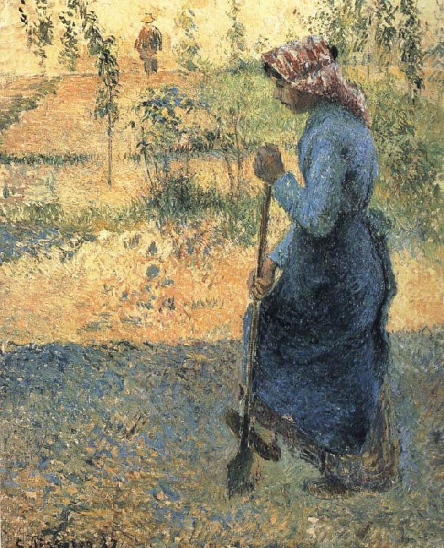 Camille Pissarro The woman excavator oil painting picture